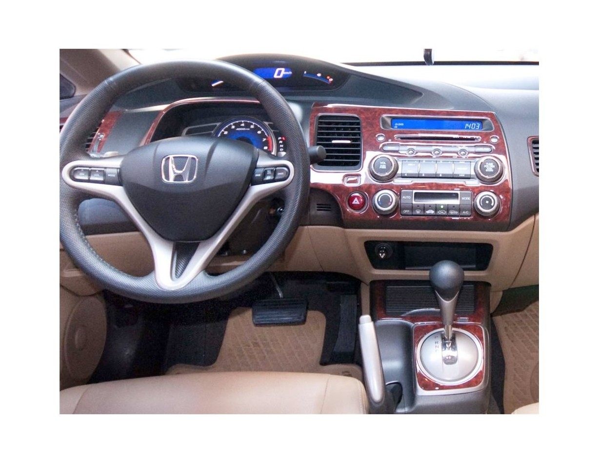 Honda Civic 06.06 - 12.11 Kit Rivestimento Cruscotto all'interno del veicolo Cruscotti personalizzati 16-Decori