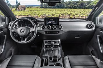 Modèle de découpe de revêtement intérieur pour Mercedes-Benz Classe X 2017