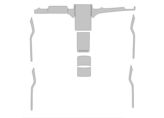 Schneidevorlage für die Innenraumfolie des Tesla Model S 2012