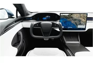 Modello di taglio per rivestimento interno auto Tesla Model S 2021