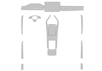 Modèle de découpe d'habillage intérieur de voiture Tesla Model S 2021