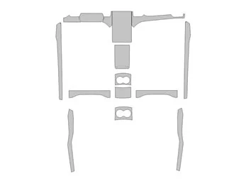 Modello di taglio per rivestimento interno auto Tesla Model X 2015