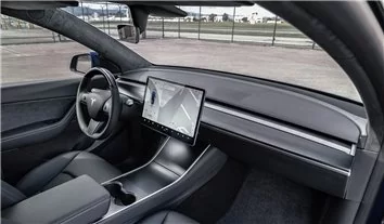 Tesla Model Y 2020 Auto Interieur Wrap Snij Sjabloon