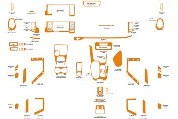 Ford Bronco 2021-2024 Mascherine sagomate per rivestimento cruscotti 56-Decori