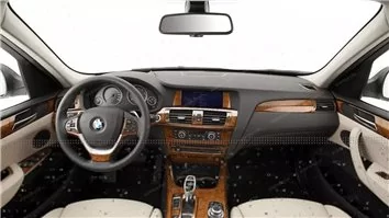 BMW X3 F25 2010–2017 Mittelkonsole Armaturendekor Cockpit Dekor 67-Teile